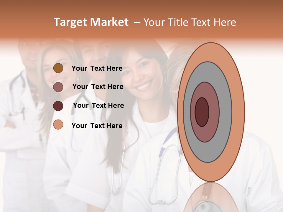 A Group Of Doctors Standing In A Row PowerPoint Template