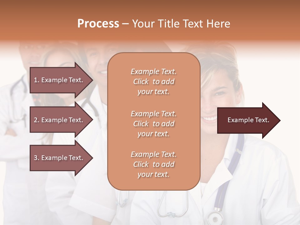 A Group Of Doctors Standing In A Row PowerPoint Template