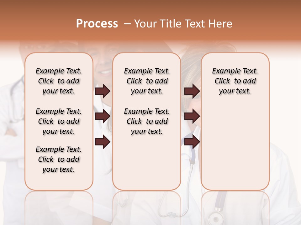 A Group Of Doctors Standing In A Row PowerPoint Template