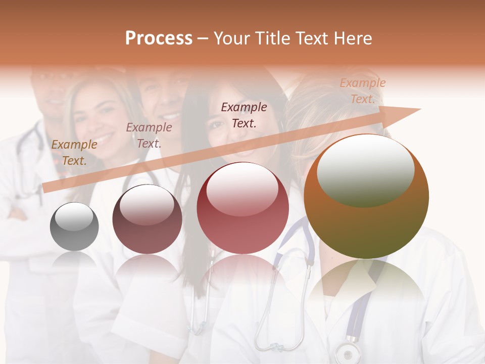 A Group Of Doctors Standing In A Row PowerPoint Template
