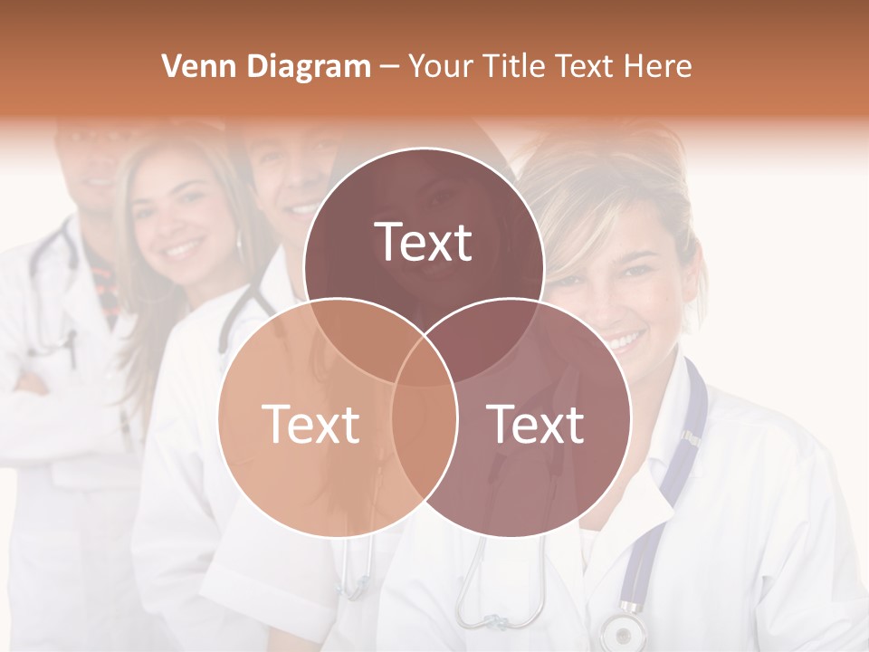 A Group Of Doctors Standing In A Row PowerPoint Template