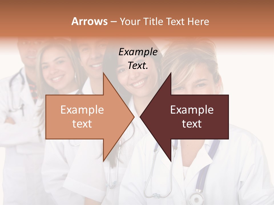 A Group Of Doctors Standing In A Row PowerPoint Template