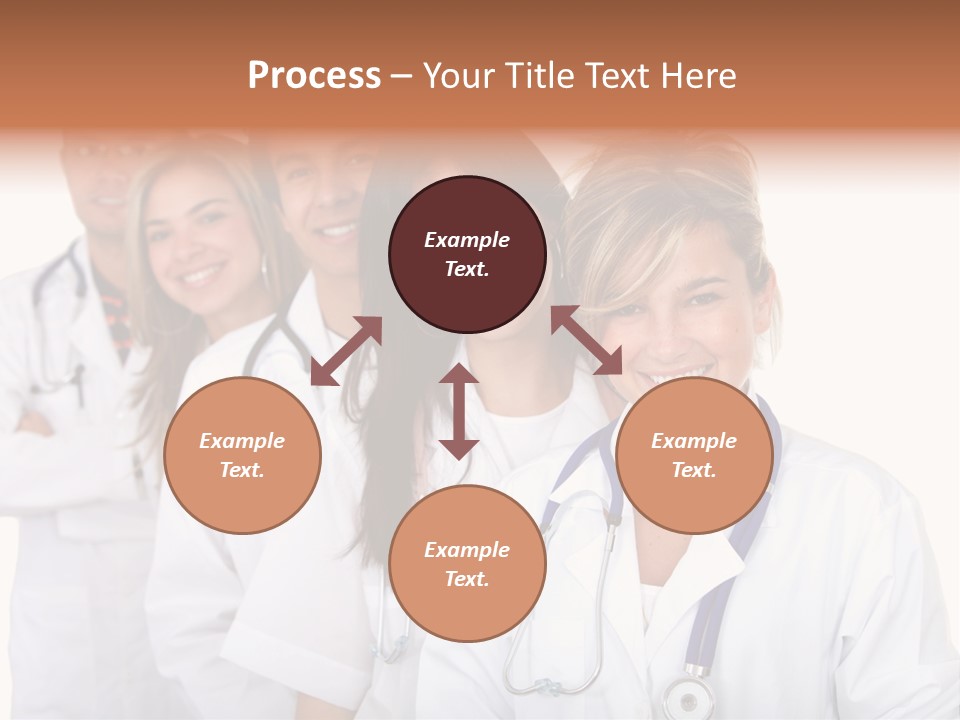A Group Of Doctors Standing In A Row PowerPoint Template