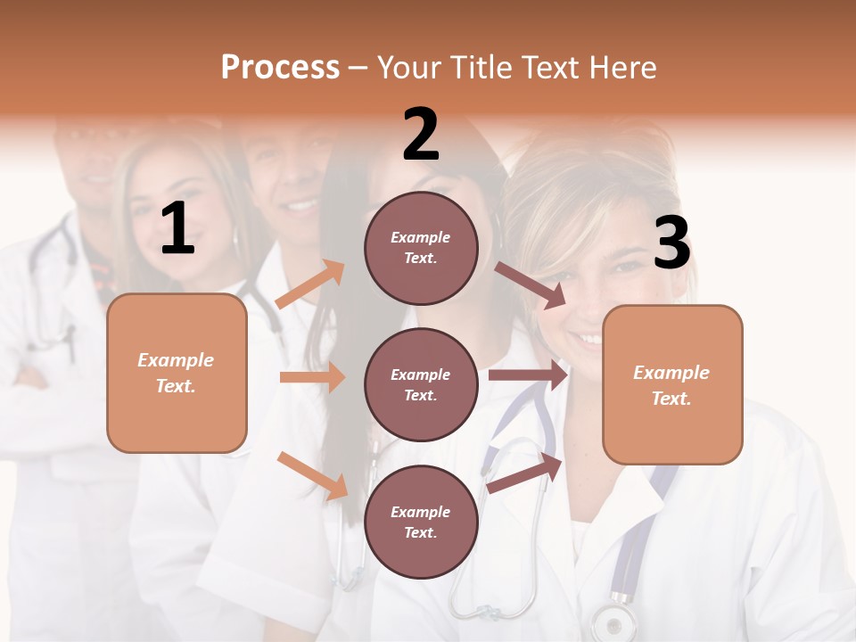 A Group Of Doctors Standing In A Row PowerPoint Template