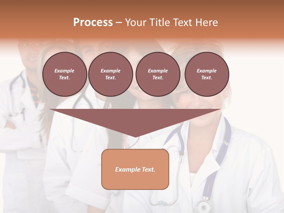 A Group Of Doctors Standing In A Row PowerPoint Template
