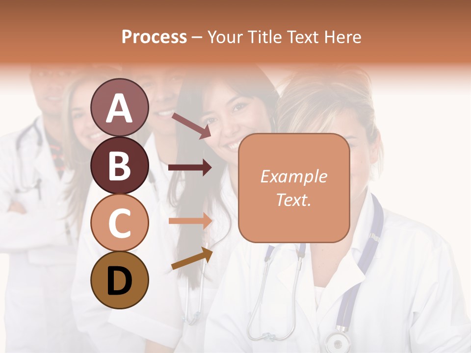 A Group Of Doctors Standing In A Row PowerPoint Template