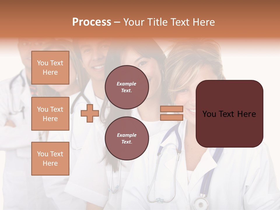A Group Of Doctors Standing In A Row PowerPoint Template