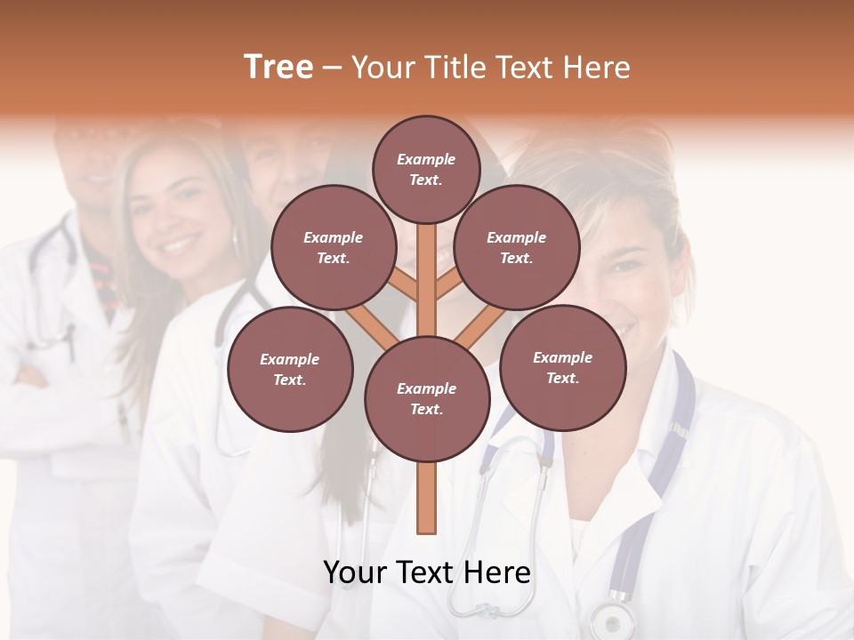 A Group Of Doctors Standing In A Row PowerPoint Template