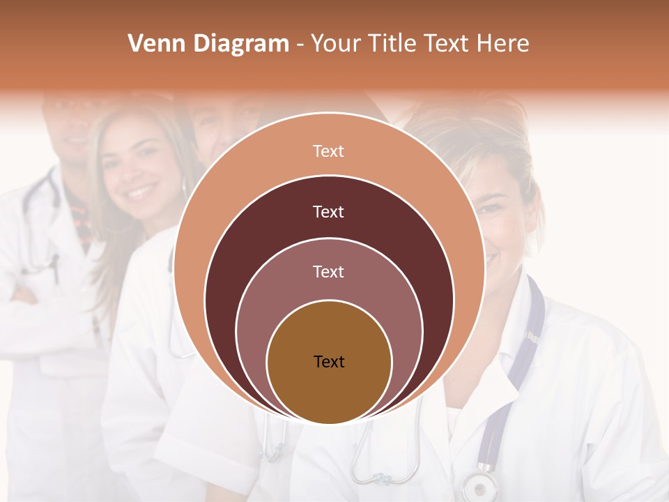 A Group Of Doctors Standing In A Row PowerPoint Template