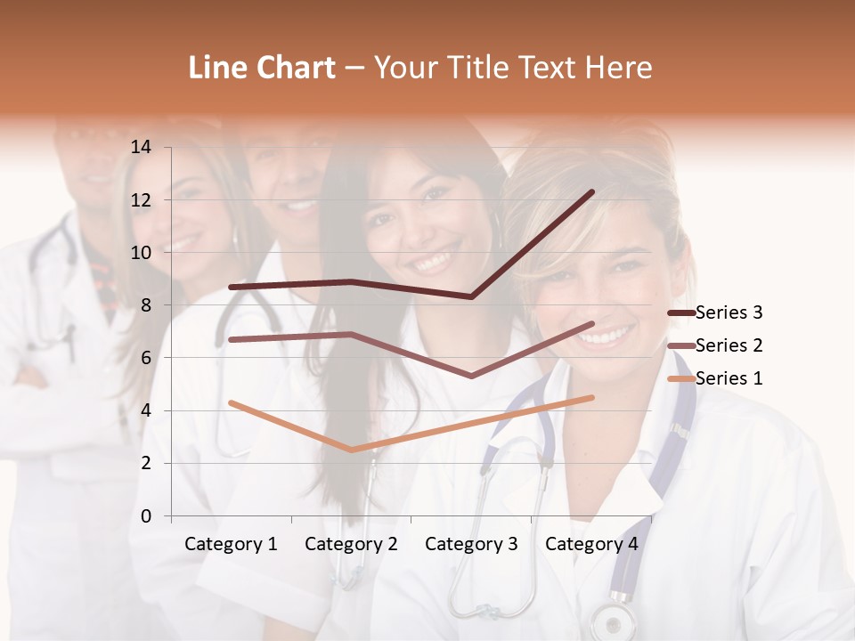 A Group Of Doctors Standing In A Row PowerPoint Template