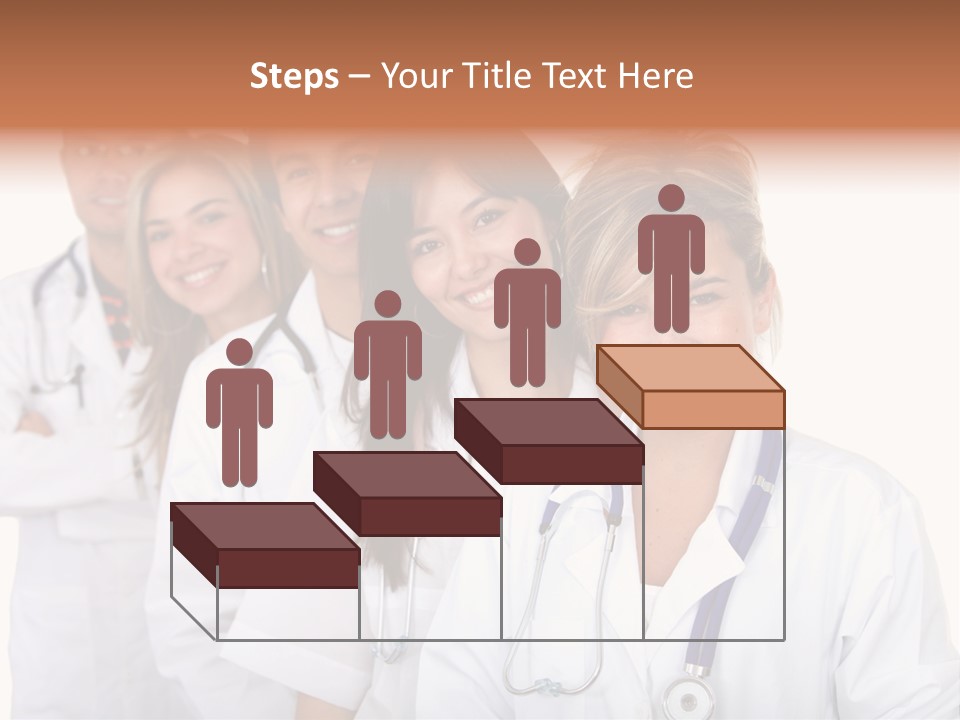 A Group Of Doctors Standing In A Row PowerPoint Template