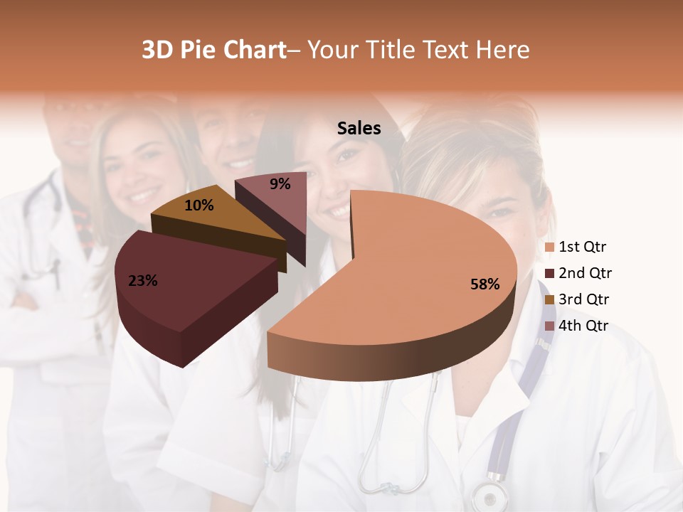 A Group Of Doctors Standing In A Row PowerPoint Template