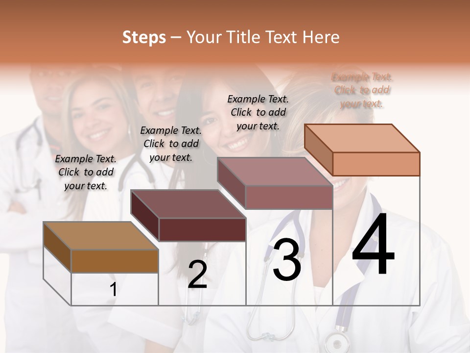 A Group Of Doctors Standing In A Row PowerPoint Template