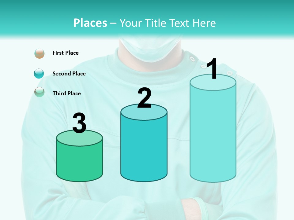 A Man In Scrubs Is Wearing A Surgical Mask PowerPoint Template