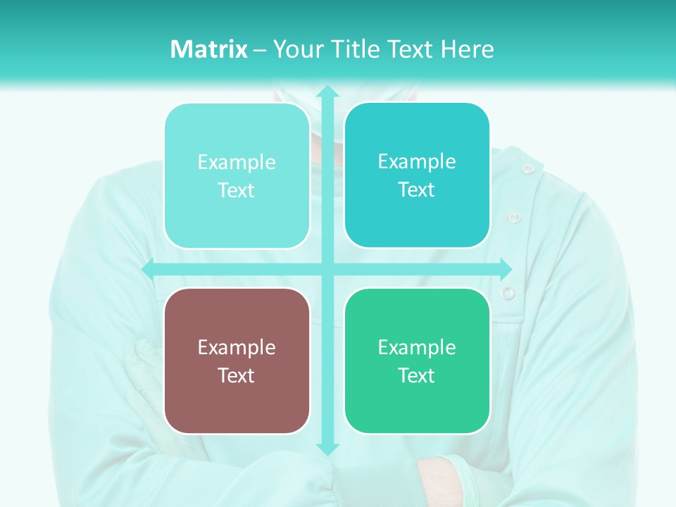 A Man In Scrubs Is Wearing A Surgical Mask PowerPoint Template