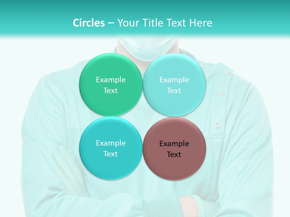 A Man In Scrubs Is Wearing A Surgical Mask PowerPoint Template