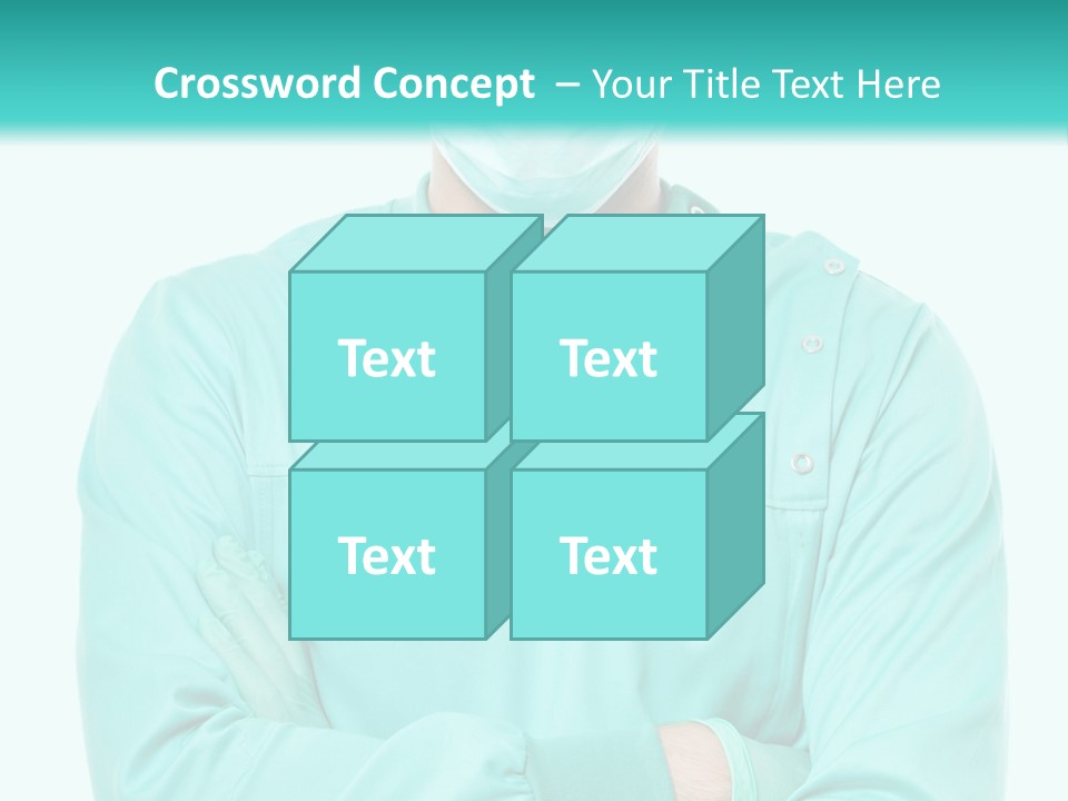 A Man In Scrubs Is Wearing A Surgical Mask PowerPoint Template