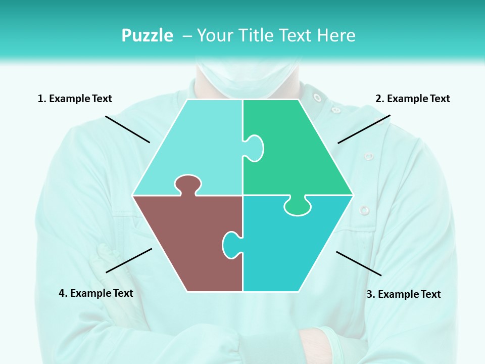 A Man In Scrubs Is Wearing A Surgical Mask PowerPoint Template