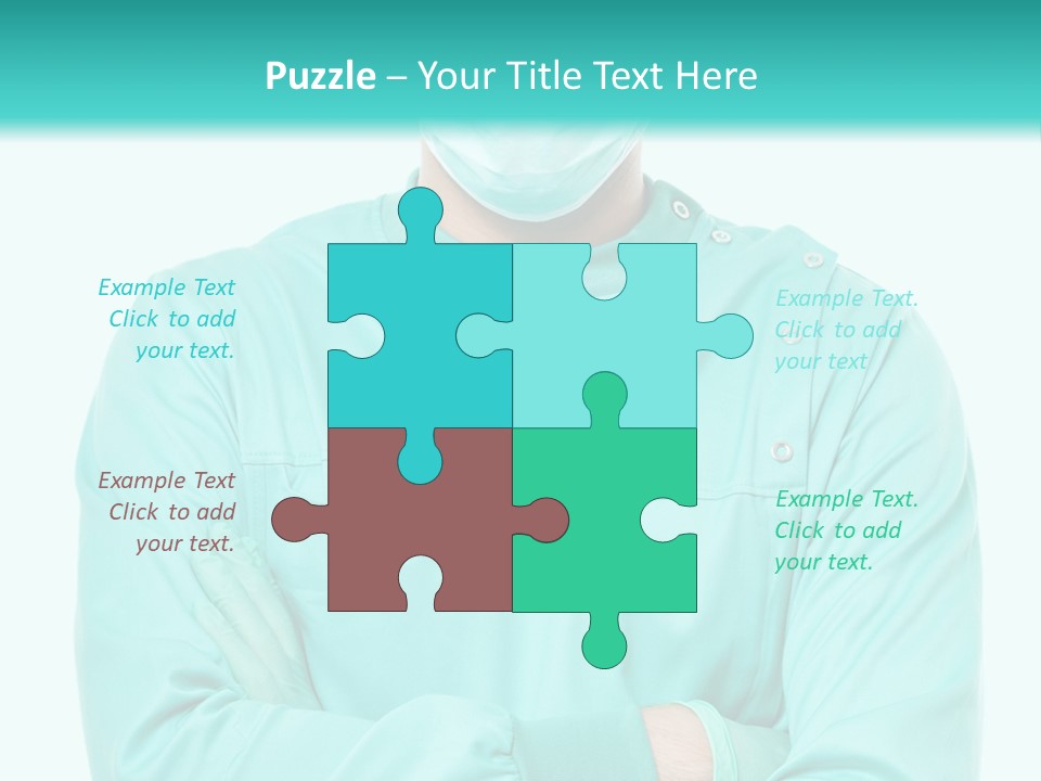 A Man In Scrubs Is Wearing A Surgical Mask PowerPoint Template