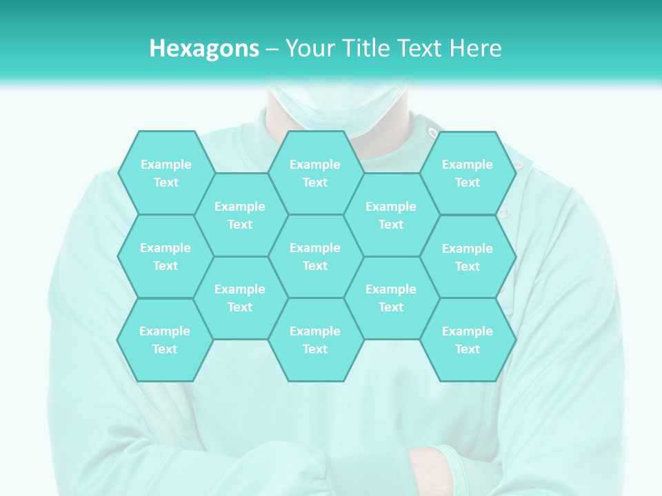 A Man In Scrubs Is Wearing A Surgical Mask PowerPoint Template