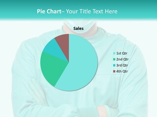 A Man In Scrubs Is Wearing A Surgical Mask PowerPoint Template