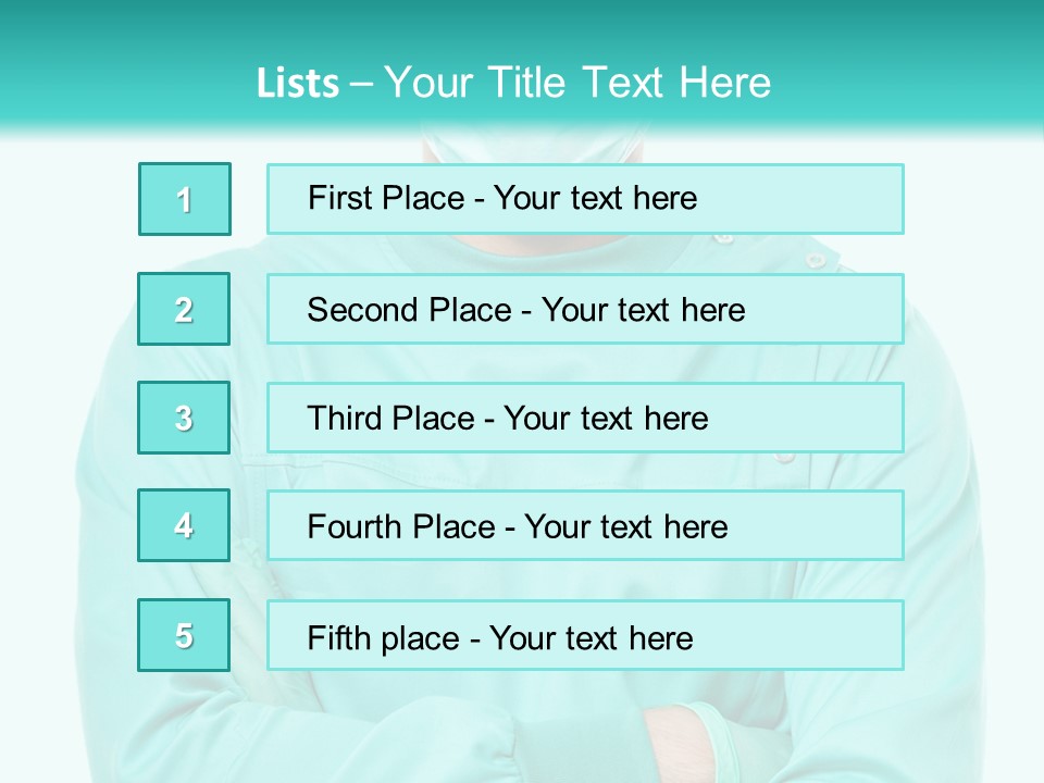 A Man In Scrubs Is Wearing A Surgical Mask PowerPoint Template