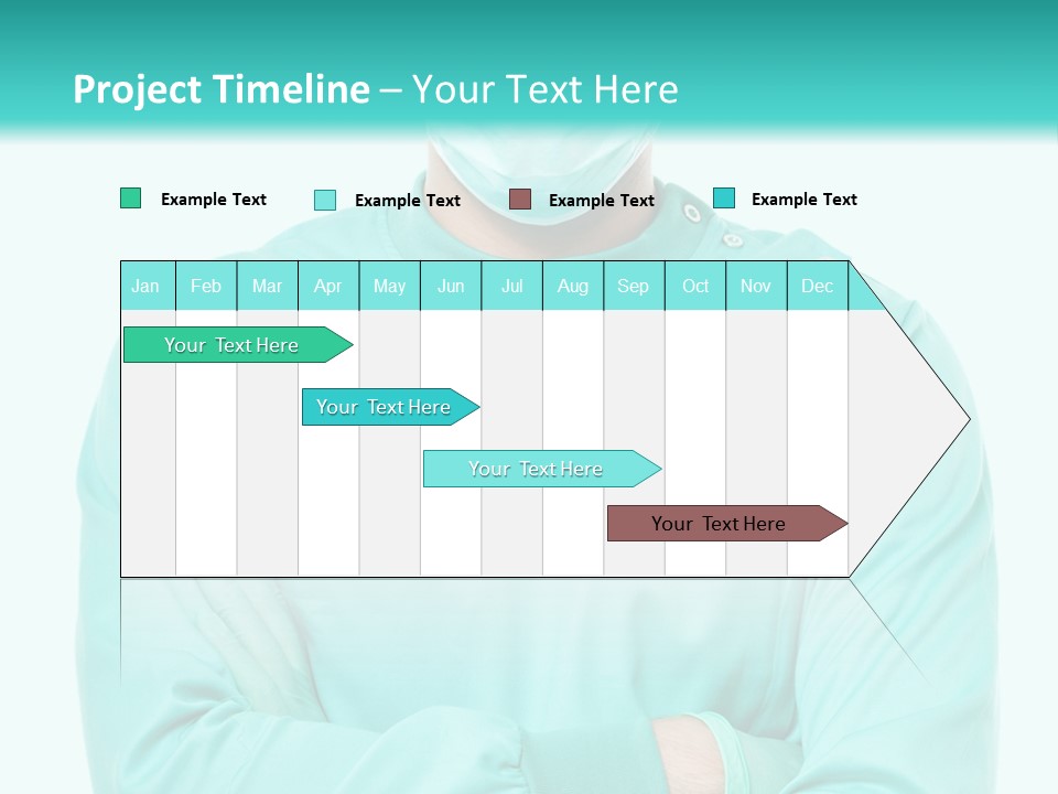 A Man In Scrubs Is Wearing A Surgical Mask PowerPoint Template