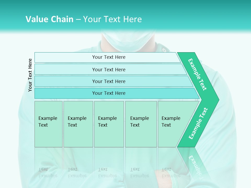 A Man In Scrubs Is Wearing A Surgical Mask PowerPoint Template