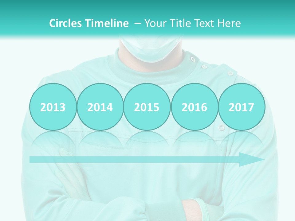 A Man In Scrubs Is Wearing A Surgical Mask PowerPoint Template
