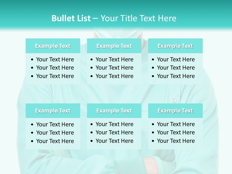 A Man In Scrubs Is Wearing A Surgical Mask PowerPoint Template