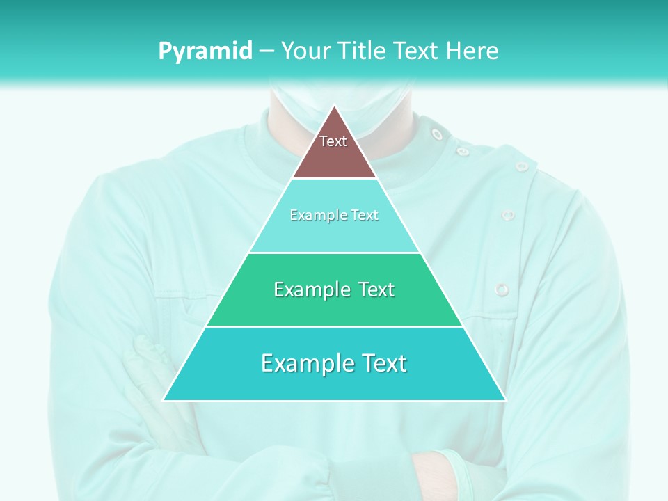 A Man In Scrubs Is Wearing A Surgical Mask PowerPoint Template