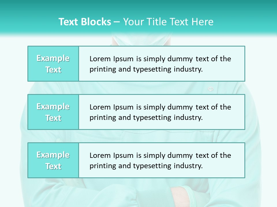 A Man In Scrubs Is Wearing A Surgical Mask PowerPoint Template