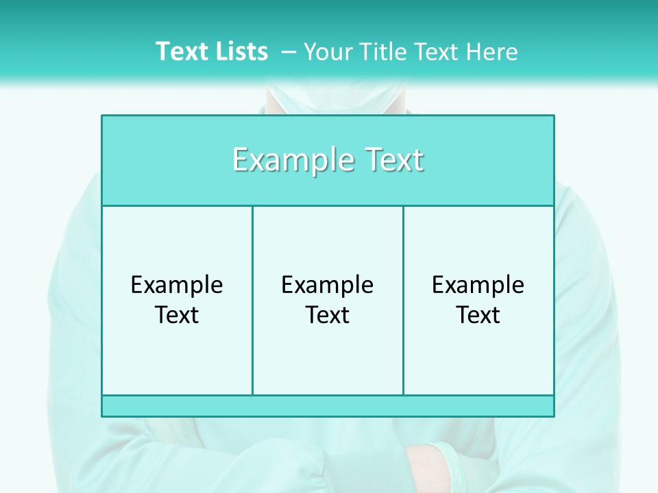 A Man In Scrubs Is Wearing A Surgical Mask PowerPoint Template