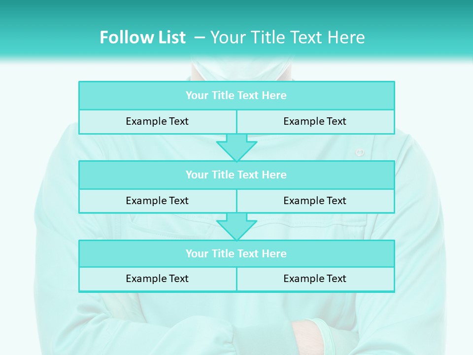A Man In Scrubs Is Wearing A Surgical Mask PowerPoint Template