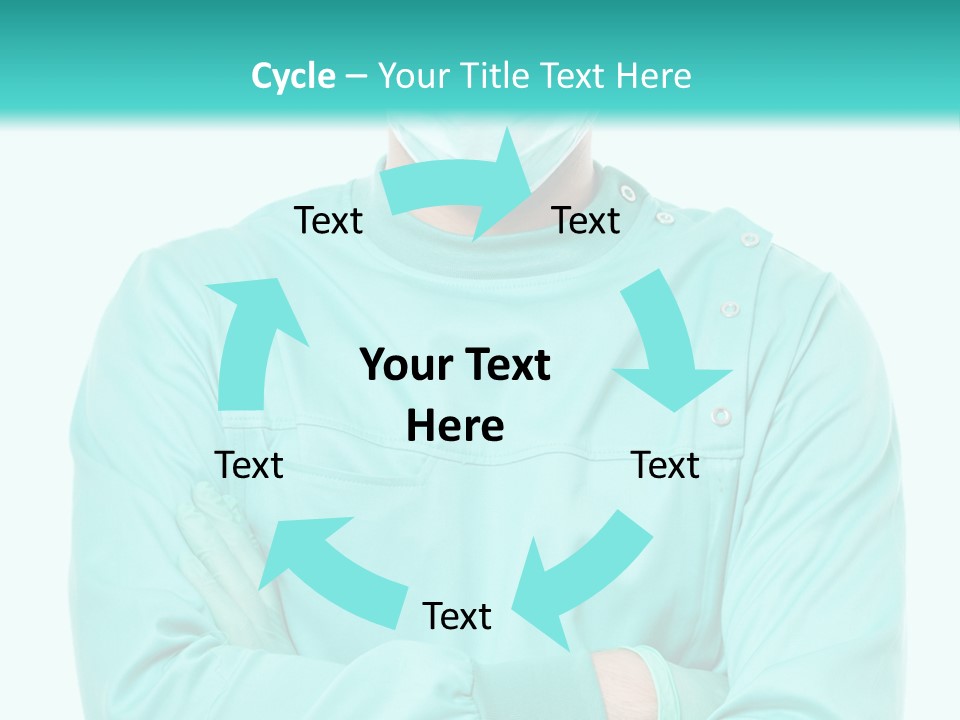 A Man In Scrubs Is Wearing A Surgical Mask PowerPoint Template