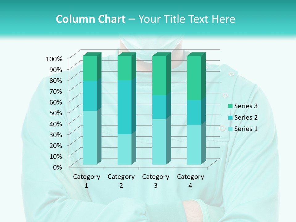 A Man In Scrubs Is Wearing A Surgical Mask PowerPoint Template