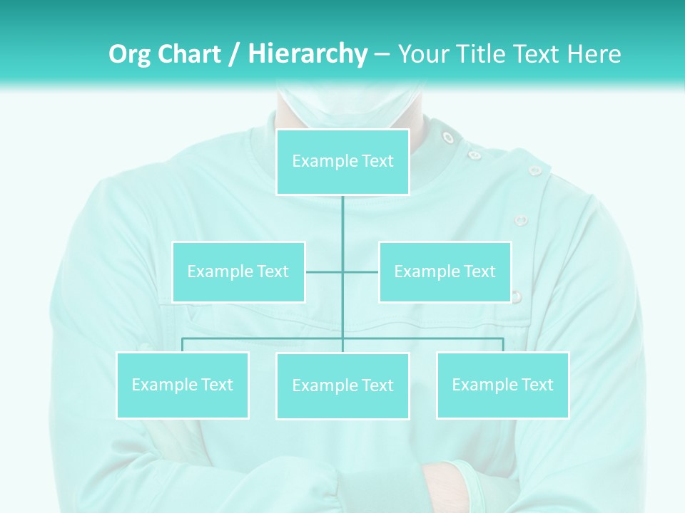 A Man In Scrubs Is Wearing A Surgical Mask PowerPoint Template