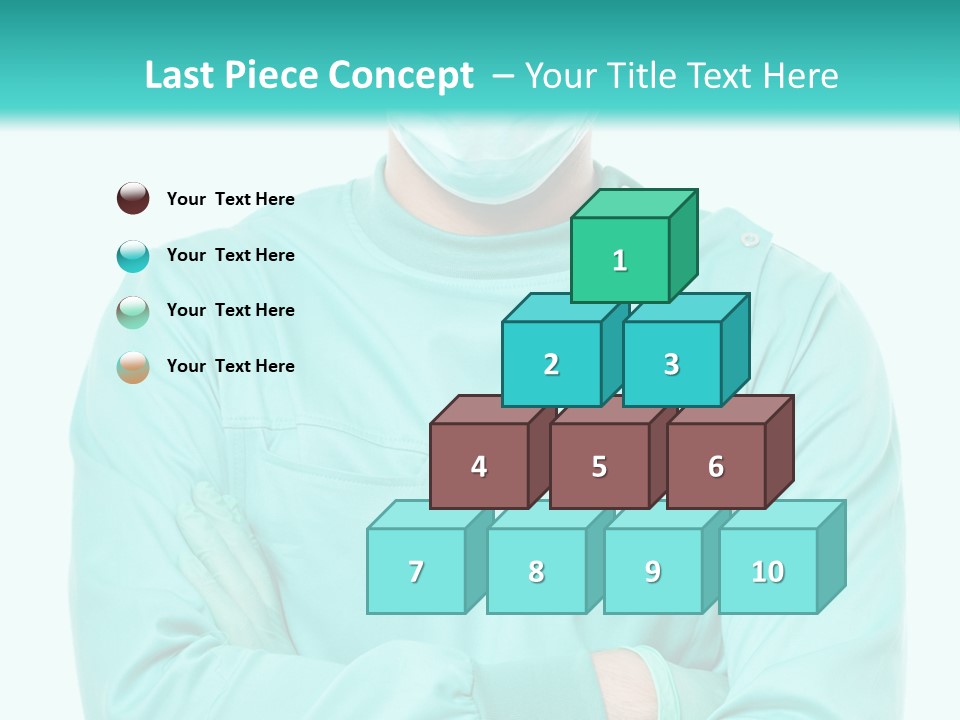 A Man In Scrubs Is Wearing A Surgical Mask PowerPoint Template