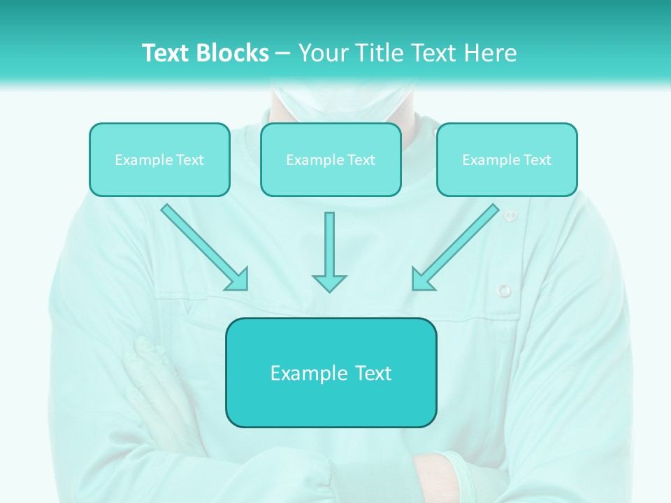 A Man In Scrubs Is Wearing A Surgical Mask PowerPoint Template