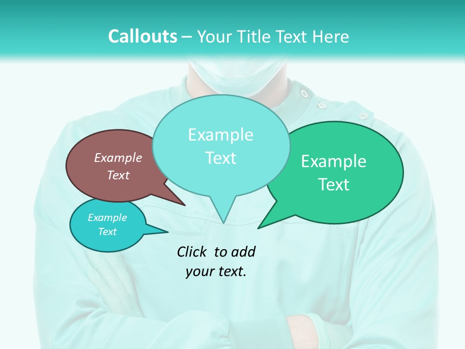 A Man In Scrubs Is Wearing A Surgical Mask PowerPoint Template