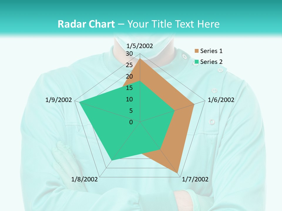 A Man In Scrubs Is Wearing A Surgical Mask PowerPoint Template