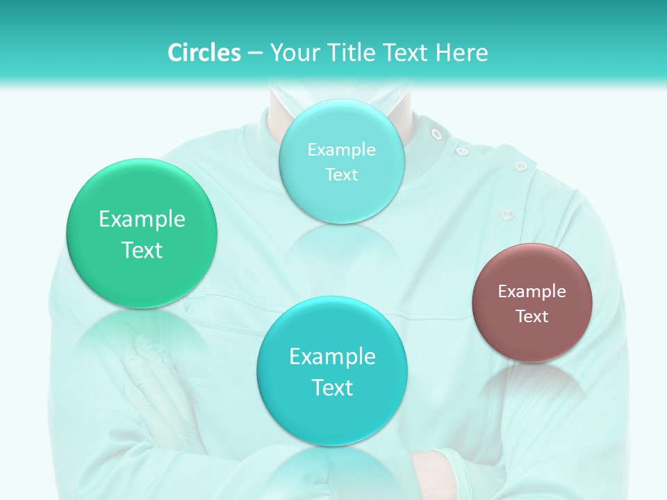 A Man In Scrubs Is Wearing A Surgical Mask PowerPoint Template