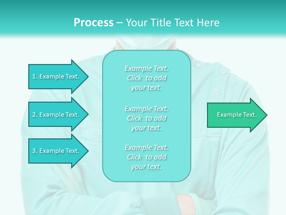 A Man In Scrubs Is Wearing A Surgical Mask PowerPoint Template
