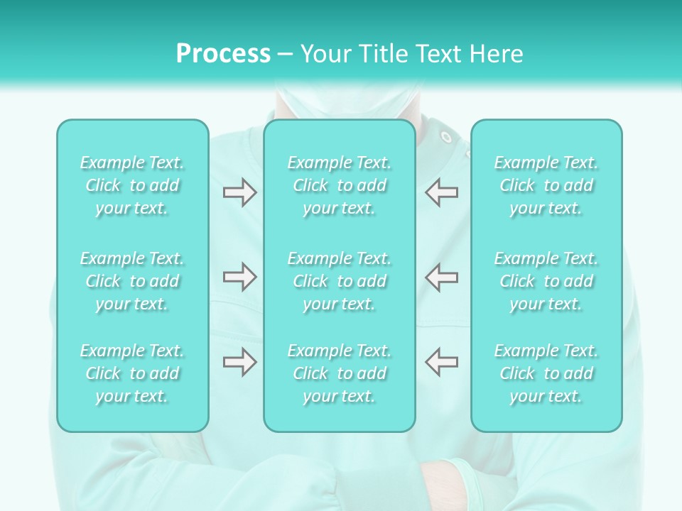 A Man In Scrubs Is Wearing A Surgical Mask PowerPoint Template