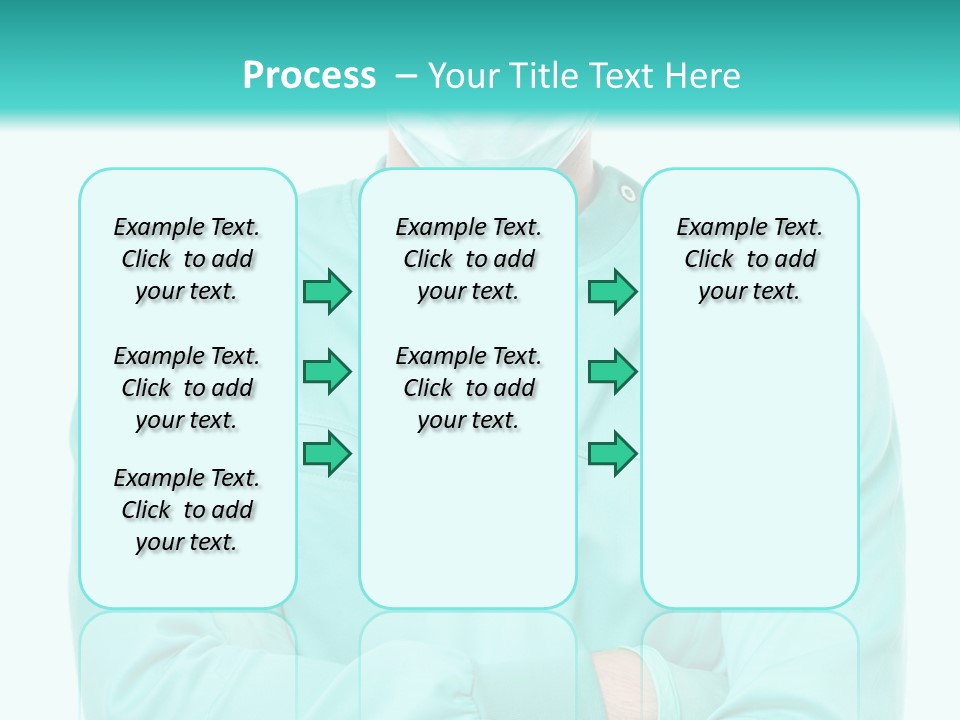 A Man In Scrubs Is Wearing A Surgical Mask PowerPoint Template