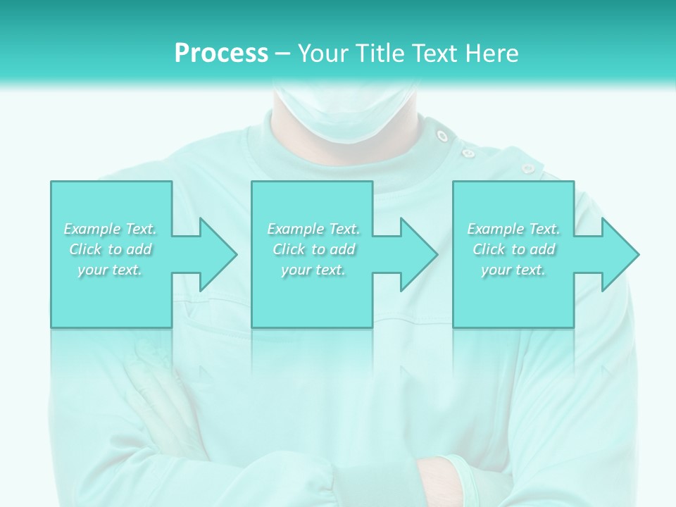 A Man In Scrubs Is Wearing A Surgical Mask PowerPoint Template