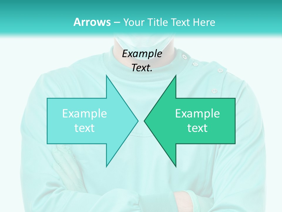 A Man In Scrubs Is Wearing A Surgical Mask PowerPoint Template