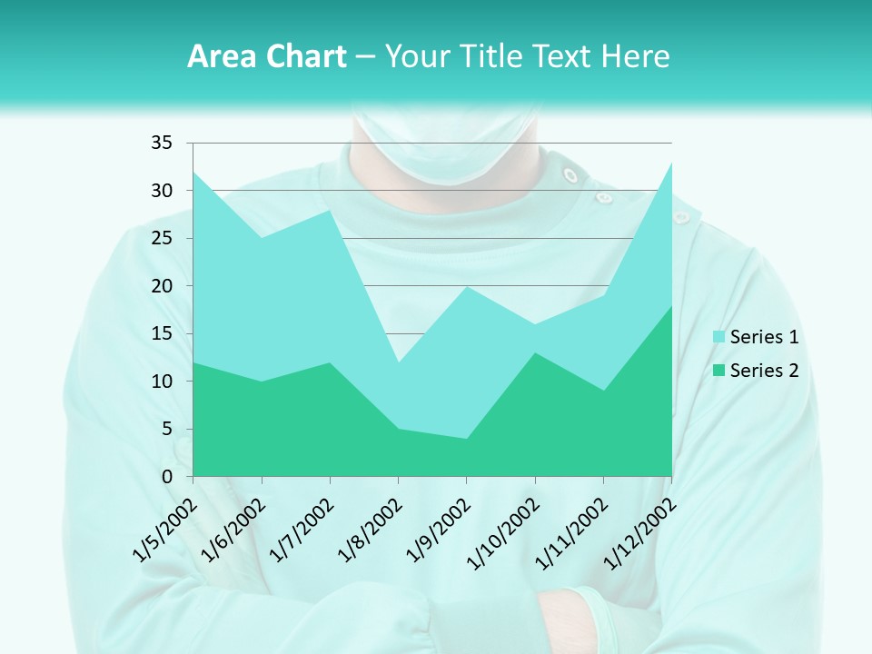 A Man In Scrubs Is Wearing A Surgical Mask PowerPoint Template