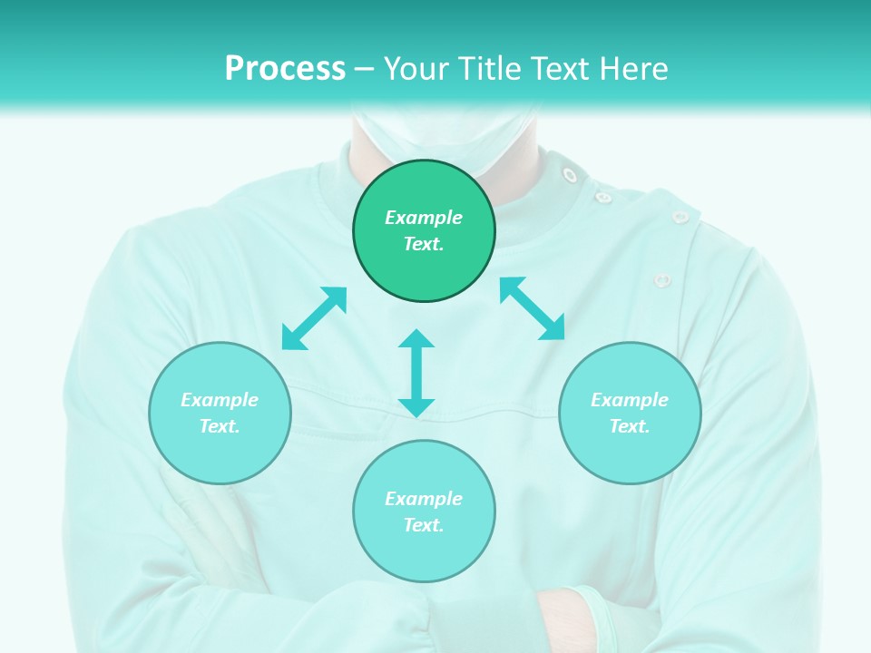 A Man In Scrubs Is Wearing A Surgical Mask PowerPoint Template
