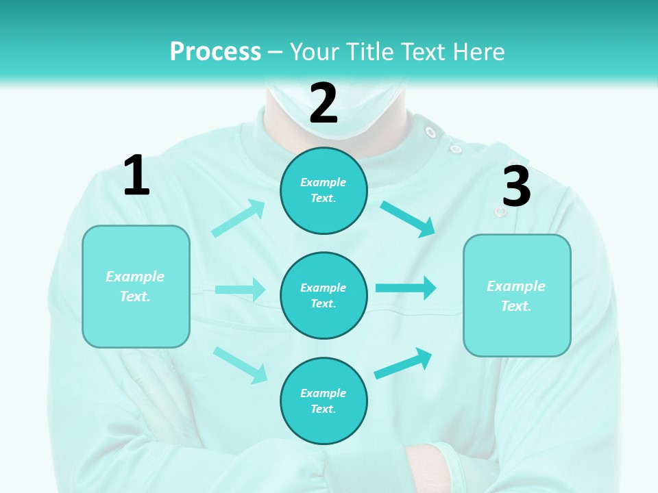 A Man In Scrubs Is Wearing A Surgical Mask PowerPoint Template